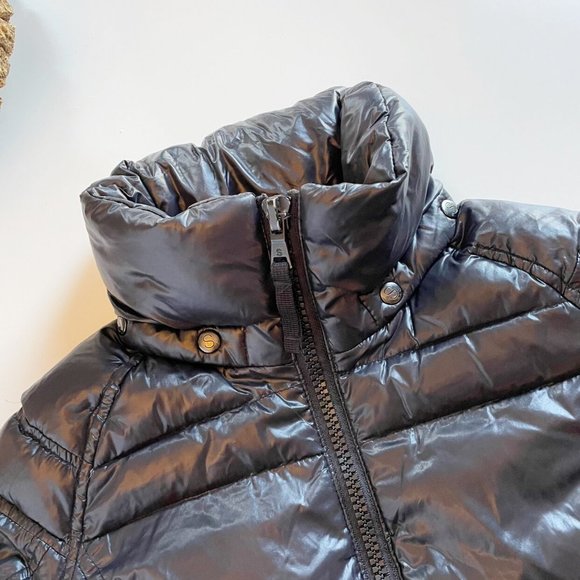 • S13 Gloss Black Down Puffer Coat • Size 6 - Picture 3 of 9